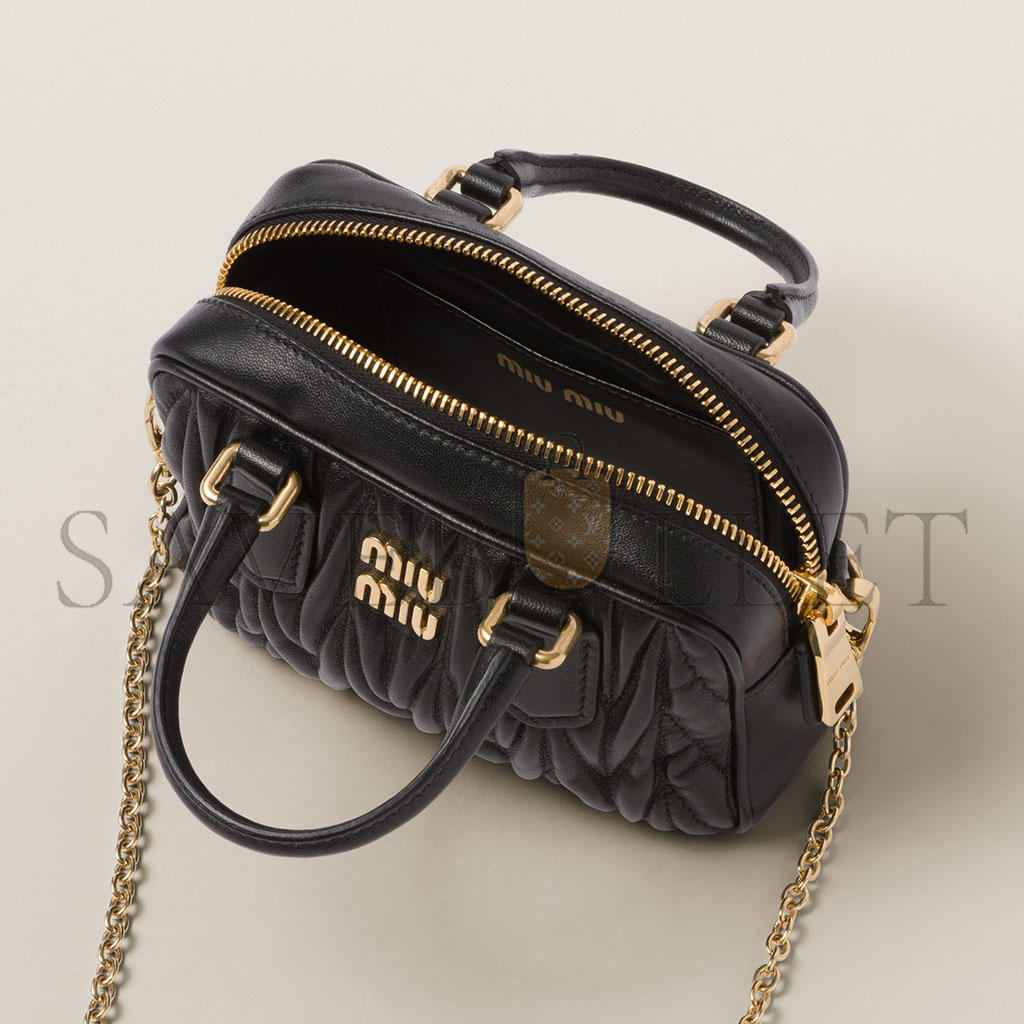 MIU MIU ARCADIE MATELASSÉ NAPPA LEATHER MINI-BAG 5BP077 (15.3*10.3*4.5cm) MIU MIU ARCADIE MATELASSÉ NAPPA LEATHER MINI-BAG 5BP077 (15.3*10.3*4.5cm)